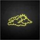 Wolken mit Sonne LED-Neonschild Wohnzimmer Kinderzimmer