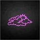 Wolken mit Sonne LED-Neonschild Wohnzimmer Kinderzimmer