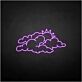 Wolken mit Sonne LED-Neonschild Wohnzimmer Kinderzimmer