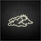 Wolken mit Sonne LED-Neonschild Wohnzimmer Kinderzimmer