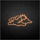 Wolken mit Sonne LED-Neonschild Wohnzimmer Kinderzimmer