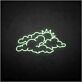 Wolken mit Sonne LED-Neonschild Wohnzimmer Kinderzimmer