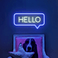 HELLO LED-Neonschild für Wohnzimmer Flur