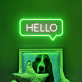 HELLO LED-Neonschild für Wohnzimmer Flur