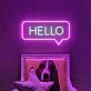HELLO LED-Neonschild für Wohnzimmer Flur