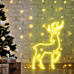 Rentier LED-Neonschild für Weihnachten Wohnzimmer