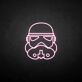 Stormtrooper-Motiv als LED-Neonschild