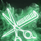Friseurschere und Kamm LED-Neonschild für Friseursalon