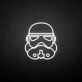Stormtrooper-Motiv als LED-Neonschild