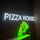 Personalisierbares Pizza Haus LED Neonschild