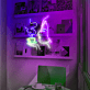 Frau mit Kaffeetasse LED-Neonschild für Café Küche