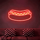 Hotdog LED-Neonschild für Imbiss und Restaurant