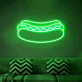 Hotdog LED-Neonschild für Imbiss und Restaurant