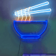 Schüssel mit Nudeln und Essstäbchen LED-Neonschild für Restaurant