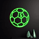 Fußball LED Neonschild für Kinderzimmer und Sportbar