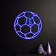 Fußball LED Neonschild für Kinderzimmer und Sportbar
