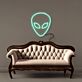 Alienkopf LED-Neonschild Wohnzimmer Gamingzimmer