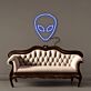 Alienkopf LED-Neonschild Wohnzimmer Gamingzimmer