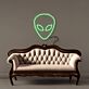 Alienkopf LED-Neonschild Wohnzimmer Gamingzimmer