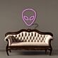 Alienkopf LED-Neonschild Wohnzimmer Gamingzimmer