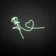Rose und Herz als LED-Neonschild
