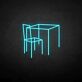 Tisch und Stuhl LED-Neonschild für Café Restaurant