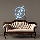 Blitzsymbol im Kreis LED-Neonschild Wohnzimmer Büro