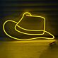 Cowboyhut LED-Neonschild für Bar und Wohnzimmer