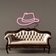 Cowboyhut LED-Neonschild für Bar und Wohnzimmer