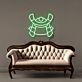 Samuraihelm LED-Neonschild Wohnzimmer Büro
