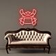 Samuraihelm LED-Neonschild Wohnzimmer Büro