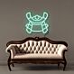 Samuraihelm LED-Neonschild Wohnzimmer Büro