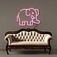 Elefant LED-Neonschild Wohnzimmer Kinderzimmer