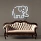 Elefant LED-Neonschild Wohnzimmer Kinderzimmer