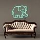 Elefant LED-Neonschild Wohnzimmer Kinderzimmer