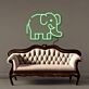 Elefant LED-Neonschild Wohnzimmer Kinderzimmer