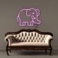 Elefant LED-Neonschild Wohnzimmer Kinderzimmer