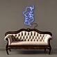 Abstrakte Gesichter LED-Neonschild Wohnzimmer Studio