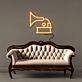 Grammophon LED-Neonschild für Wohnzimmer Musikzimmer