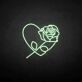 Rosenherz als LED-Neonschild