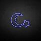 Mond mit Stern LED-Neonschild für Schlaf- und Kinderzimmer
