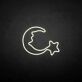 Mond mit Stern LED-Neonschild für Schlaf- und Kinderzimmer