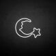 Mond mit Stern LED-Neonschild Schlafzimmer Kinderzimmer