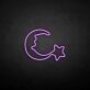 Mond mit Stern LED-Neonschild für Schlaf- und Kinderzimmer