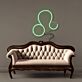 Löwe Sternzeichen Symbol LED-Neonschild Wohnzimmer Astrologie Dekor