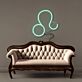 Löwe Sternzeichen Symbol LED-Neonschild Wohnzimmer Astrologie Dekor