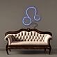 Löwe Sternzeichen Symbol LED-Neonschild Wohnzimmer Astrologie Dekor
