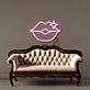 Lippen mit Stern LED-Neonschild Wohnzimmer Studio