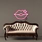 Lippen mit Stern LED-Neonschild Wohnzimmer Studio