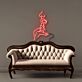 Abstrakte Frauensilhouette LED-Neonschild Wohnzimmer Studio